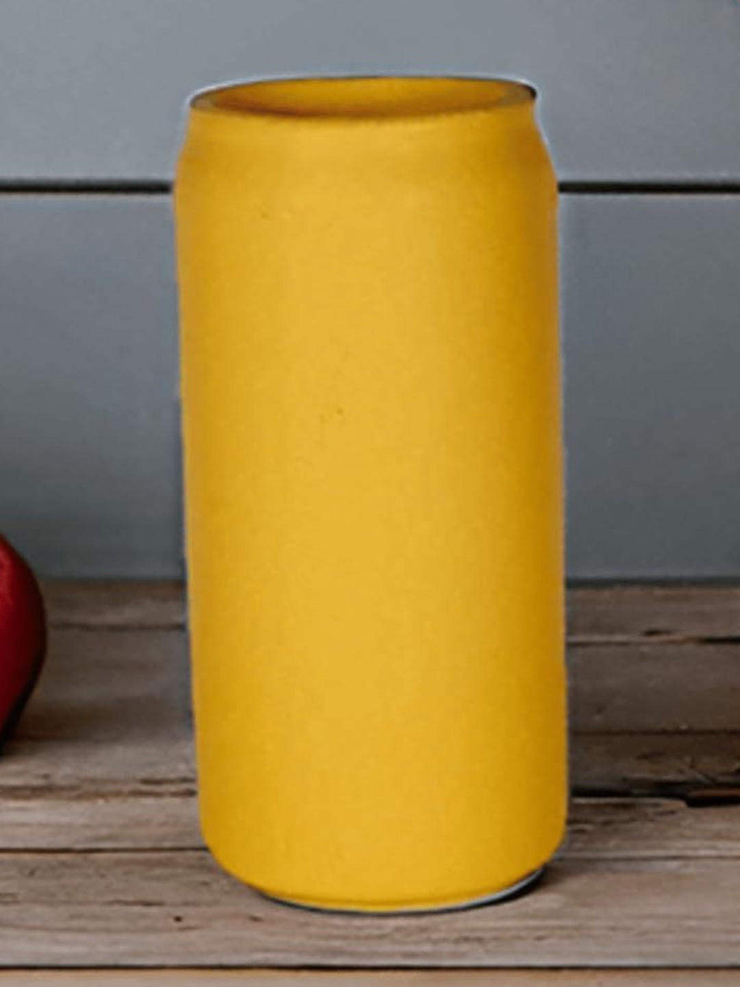 LASAKI Can Yellow Ceramic Flower Vase