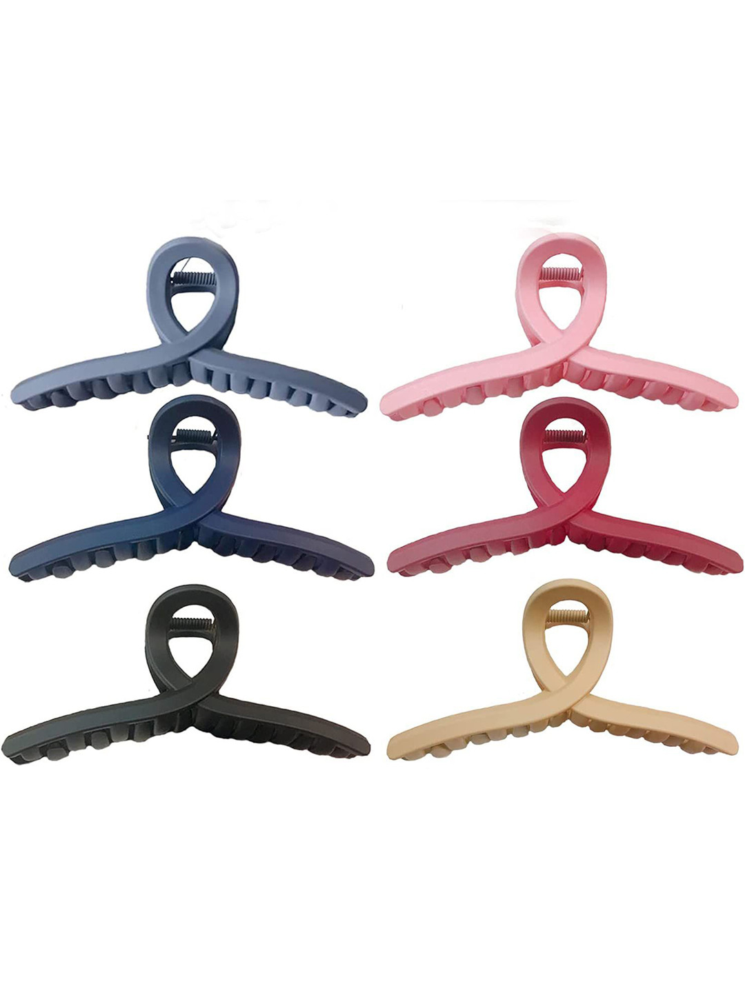 DailyObjects T Mate Hair Clutchers for Girls and Women Pack of 6