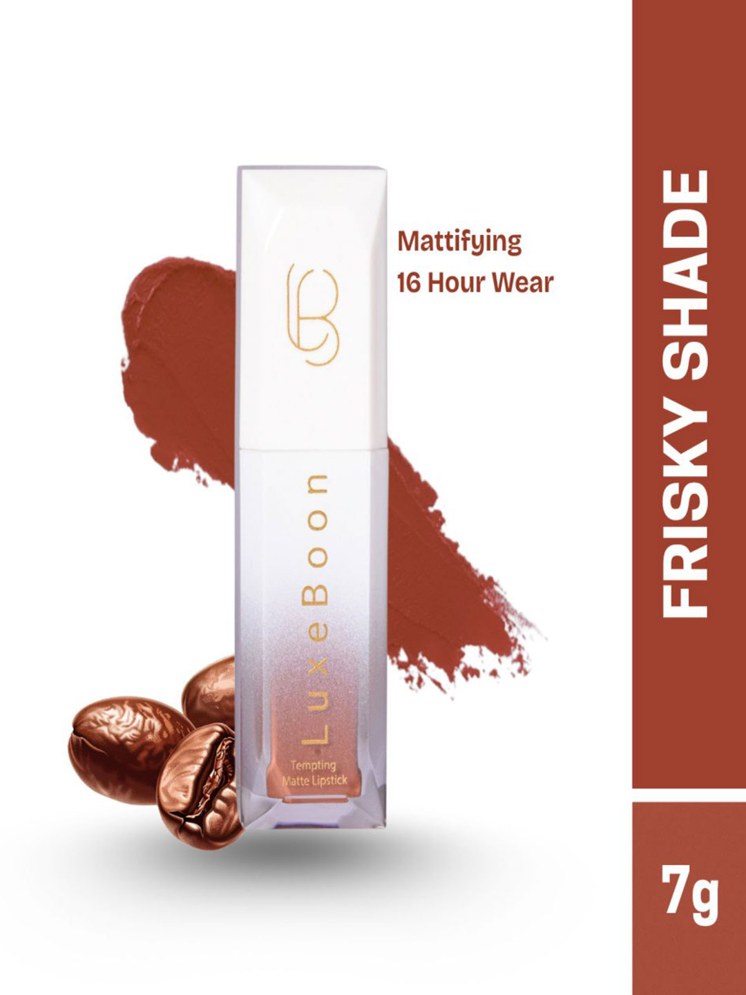 LUXEBOON Tempting & Transfer-Proof Non-Sticky Matte Liquid Lipstick - 7 ml - Frisky