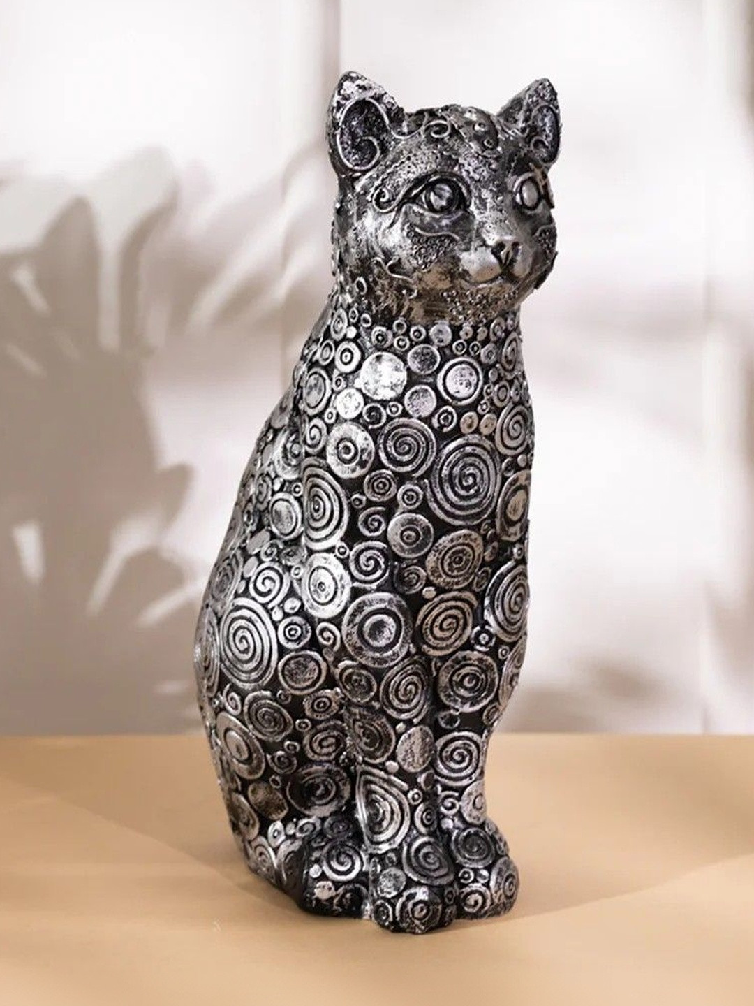 THREADVIBE LIVING Decorative Sitting Cat Sculpture