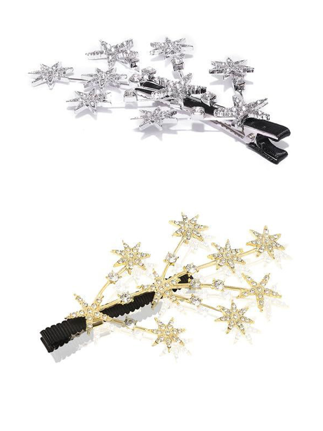 Lyphy Women Set of 2 Branches Shape Hair Claw Clip