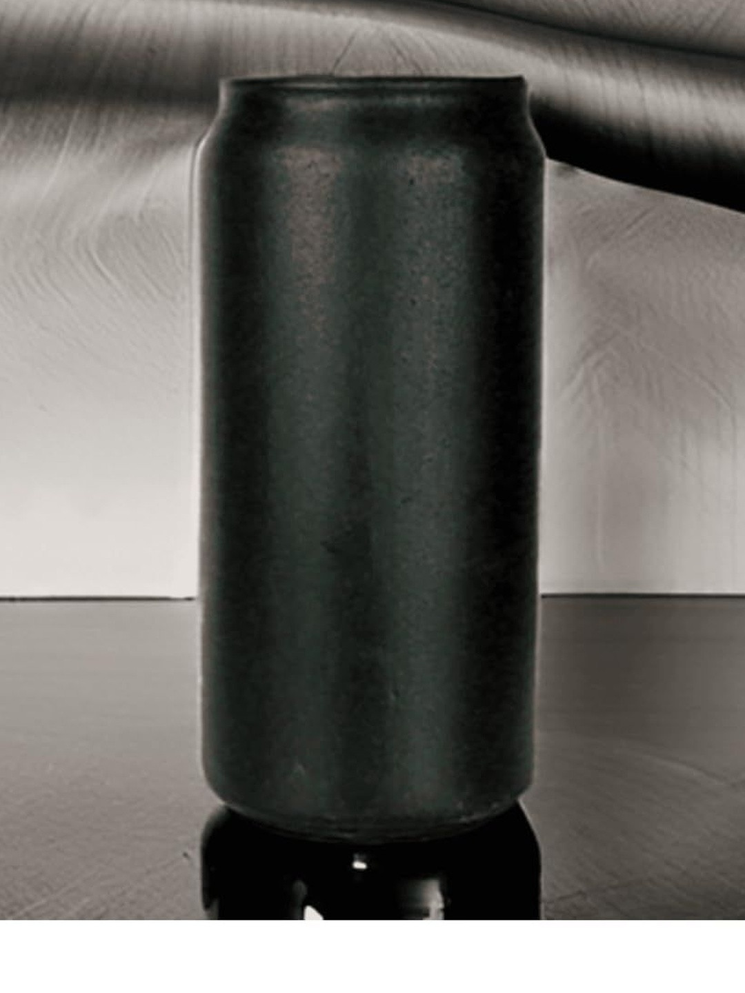 LASAKI Can Black Ceramic Flower Vase