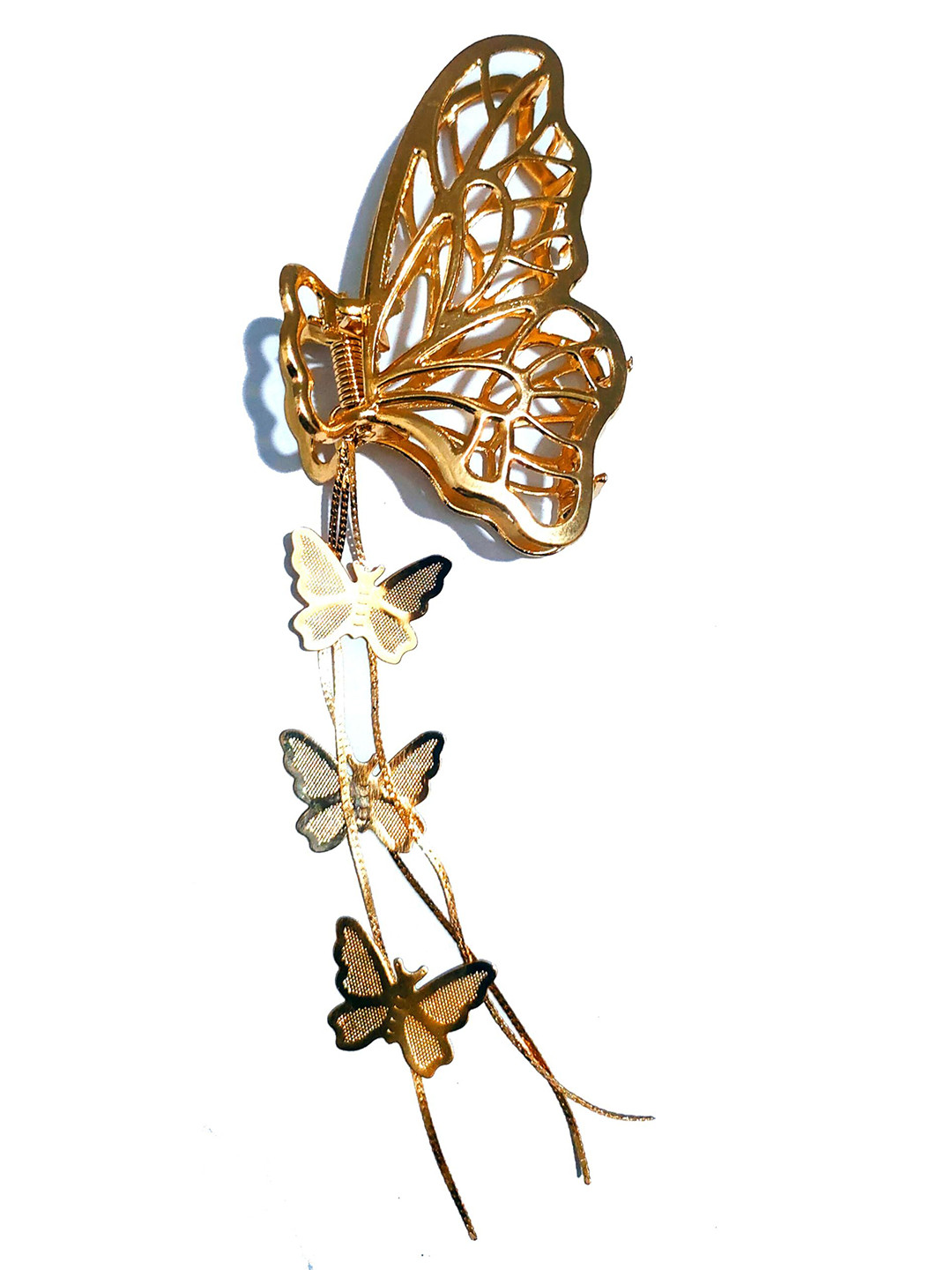 GOWRI TEX Women Butterfly Shape Golden Hair Claw Clip