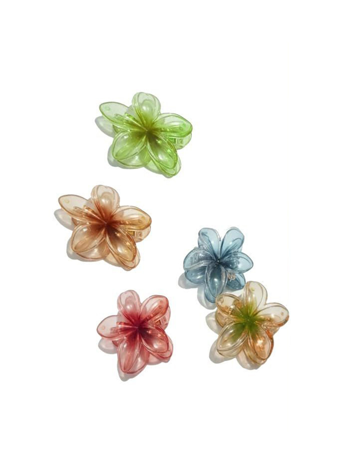 GOWRI TEX Women Set of 5 Flower Shape Clutchers