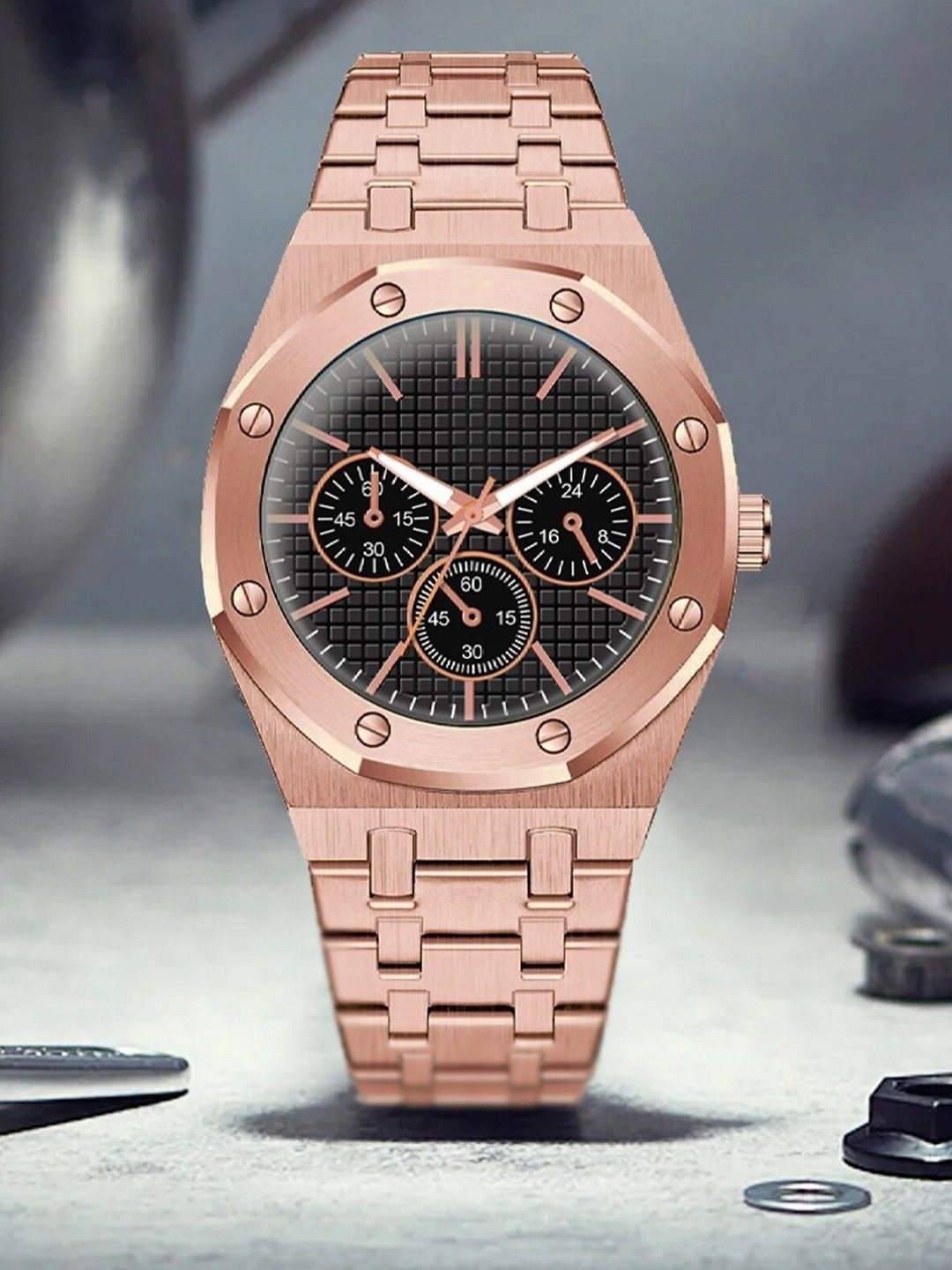 SZN Men Dial & Straps Analogue Watch SST Alto CopperSZN33642174