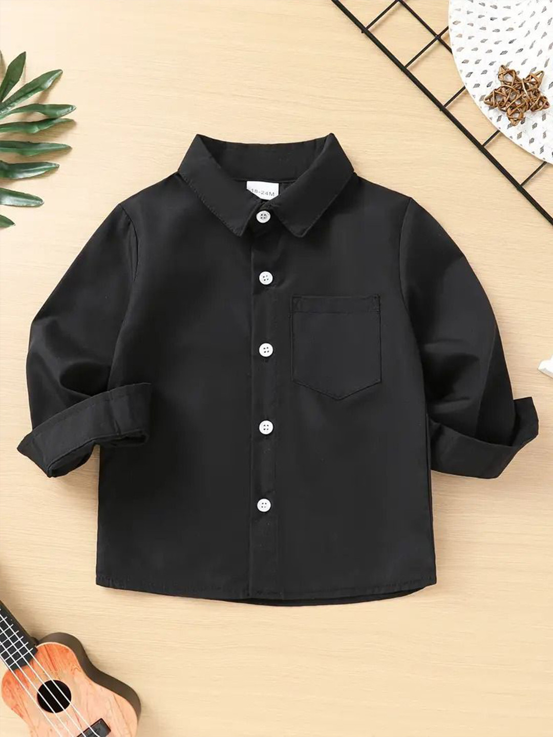 YK New Boys Cool And Comfy Spread Collar Regular Fit Cotton Shirt