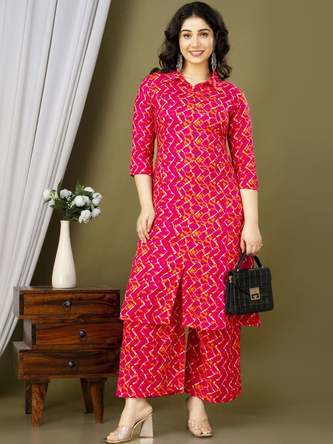 MISAYL Women Printed Regular Kurta with Palazzos