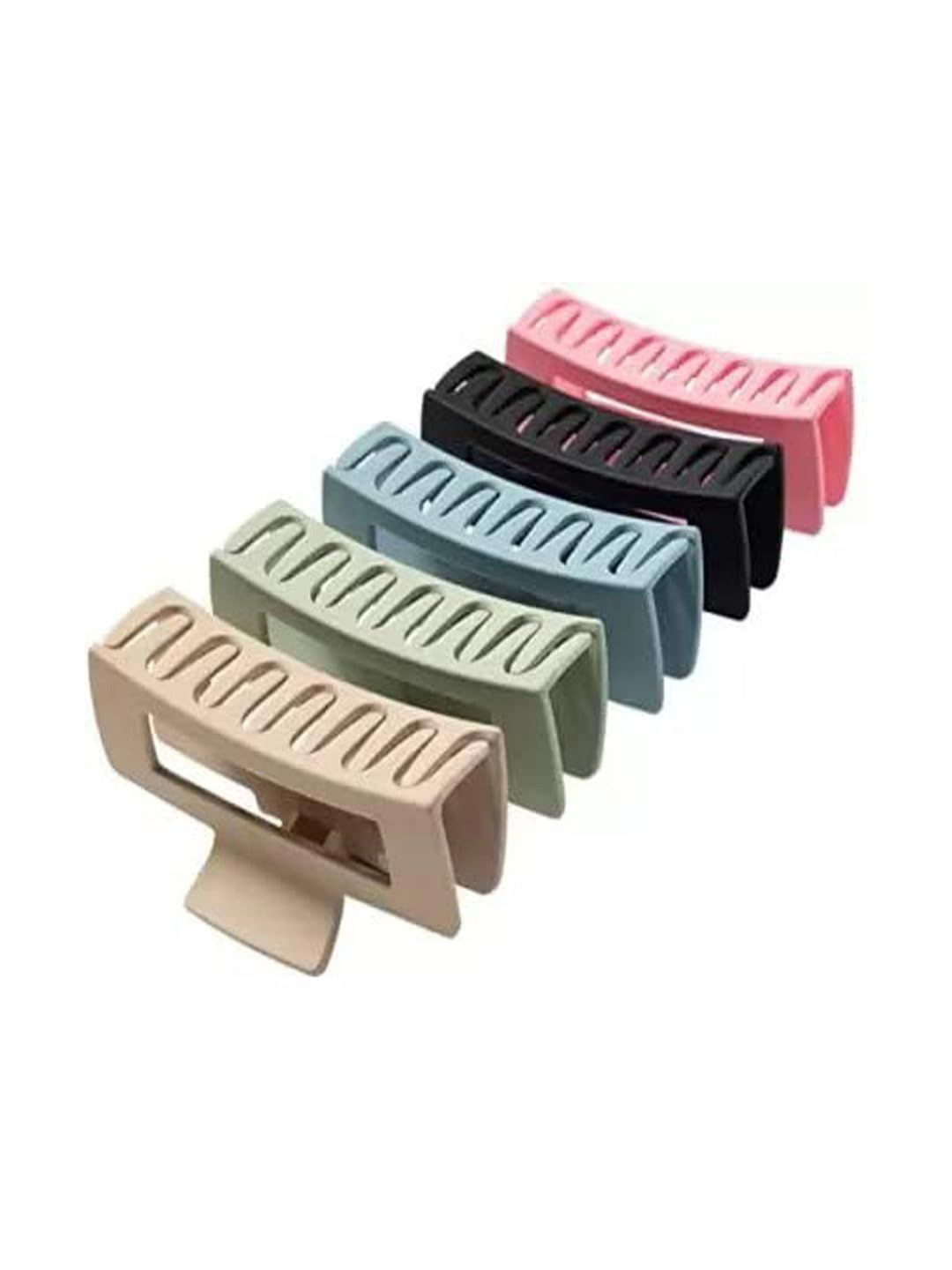 Nayakk Women Set of 5 Matt Finished T-Shapes Claw Clip