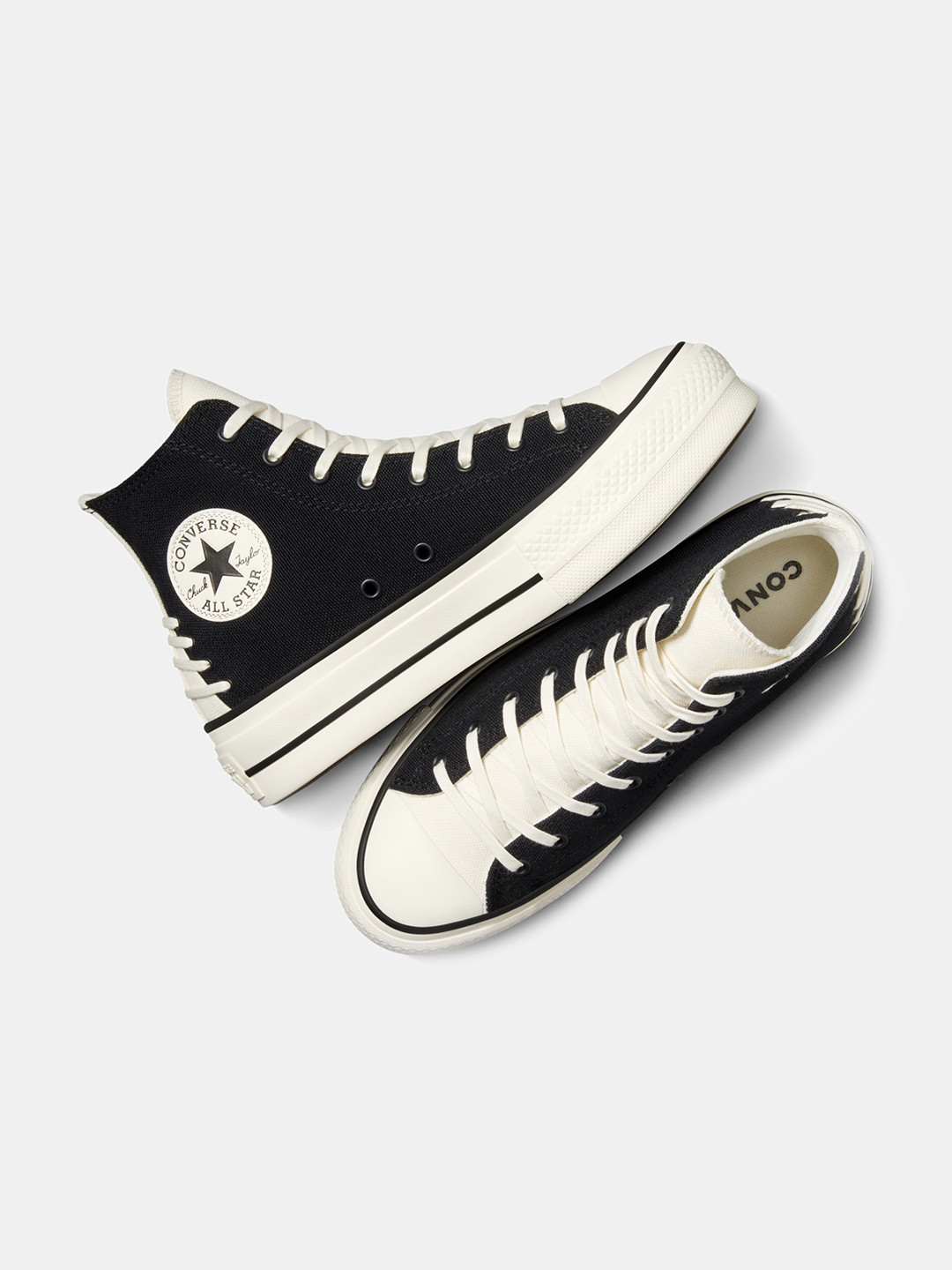 Converse Women Chuck Taylor All Star Lift Platform Crafted Laces High Top Sneaker