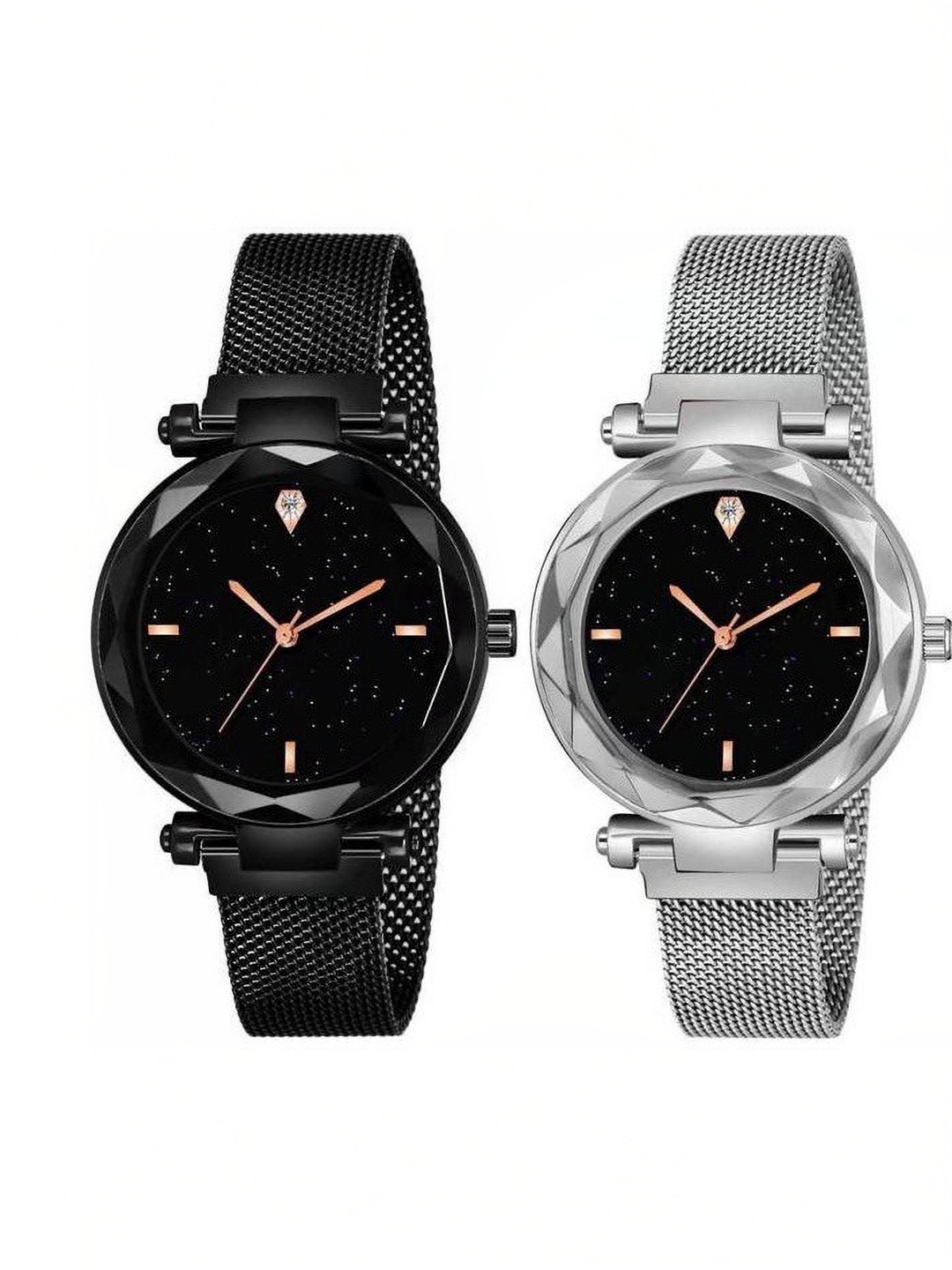 SZN Men Dial & Straps Analogue Watch MG BLK&SILVERSB