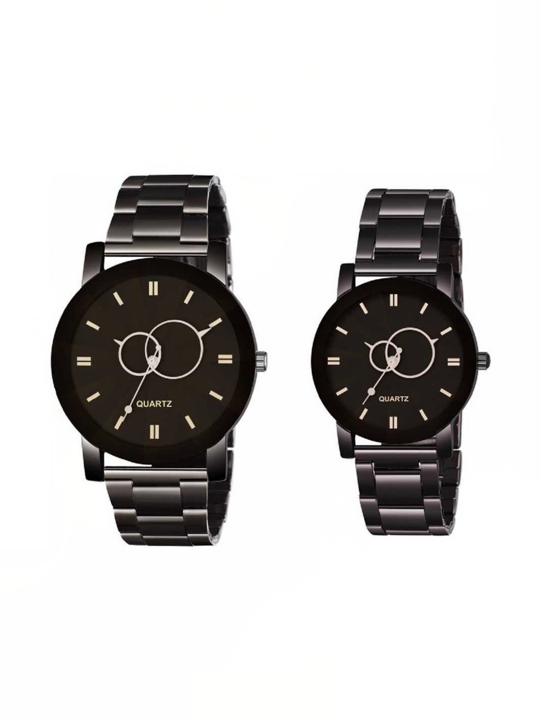 SZN Men Dial & Stainless Steel Straps Analogue Watch Baloom Couple -V