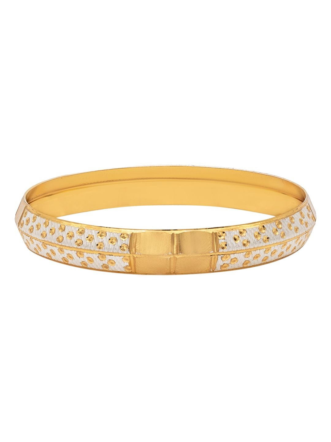 bodha Men Gold-Plated Kada Bracelet