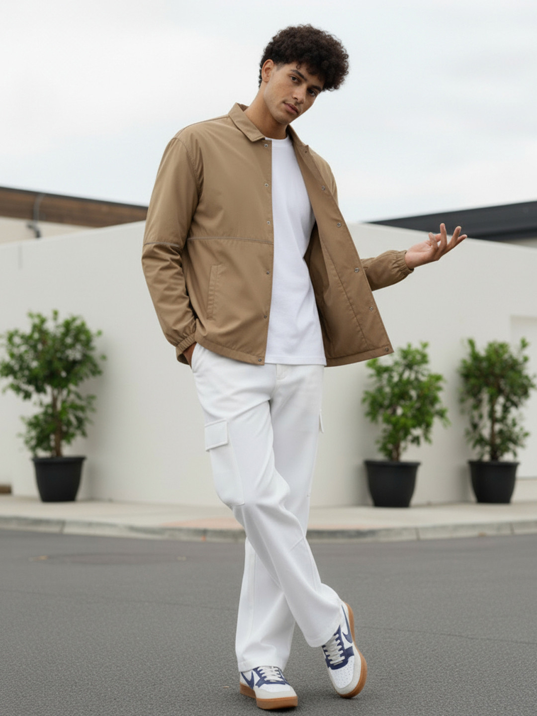 glitchez Poly-Woven Tailored Jacket