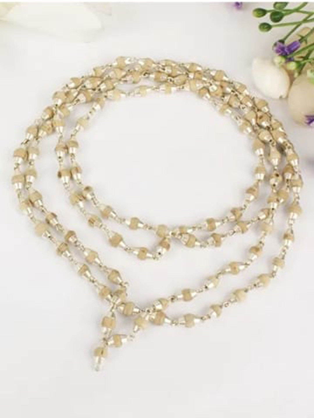 Mormukut Men Silver-Plated Artificial Beaded Necklace