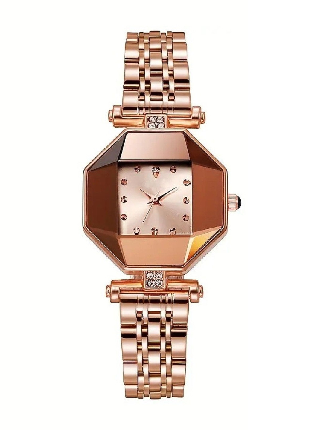 SZN Women Dial & Stainless Steel Straps Analogue Watch angle copperSZNN36514470