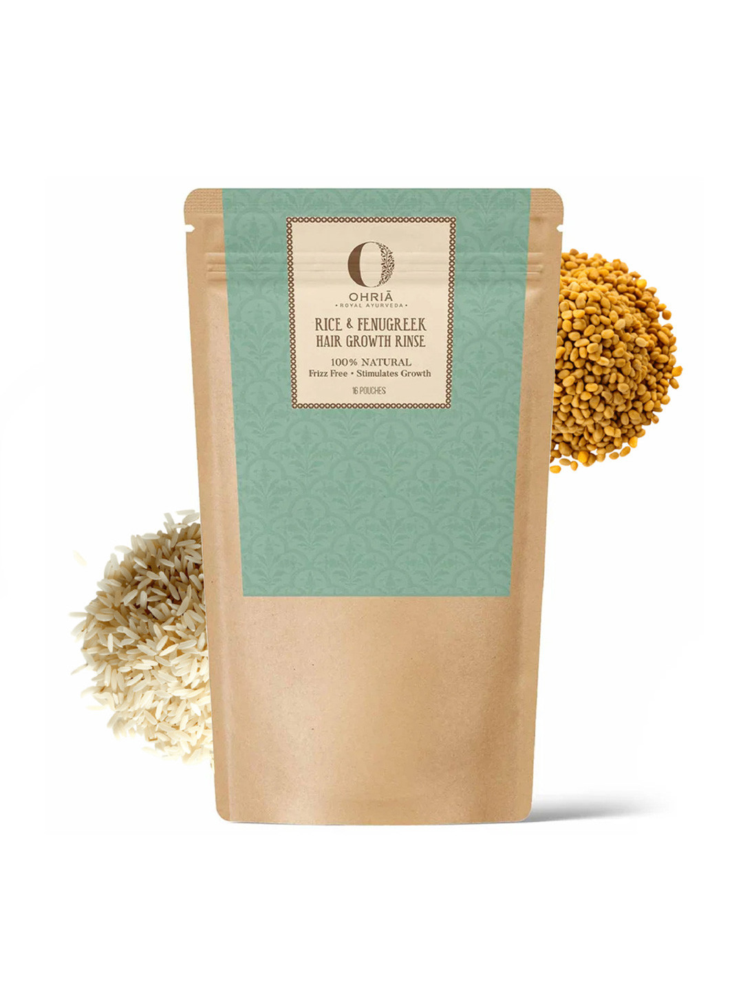 OHRIA AYURVEDA 20 Pouches Rice & Fenugreek Hair Growth Rinse Each 12G