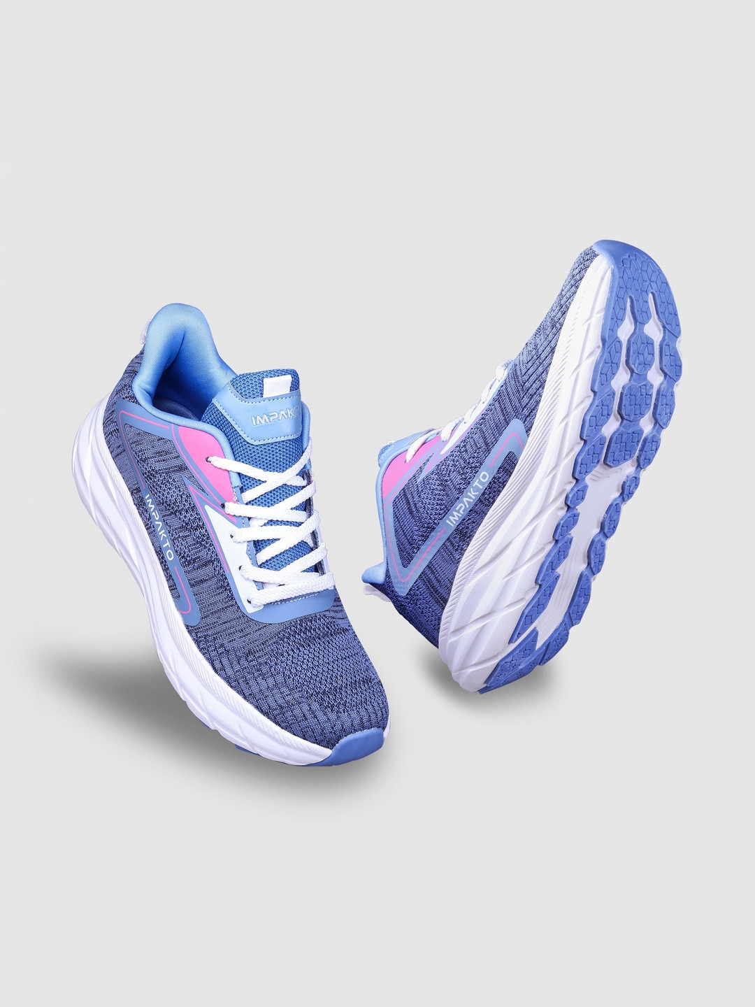 IMPAKTO Women's Running Stylish & Lightweight Comfortable Lace-Up Sports Shoes