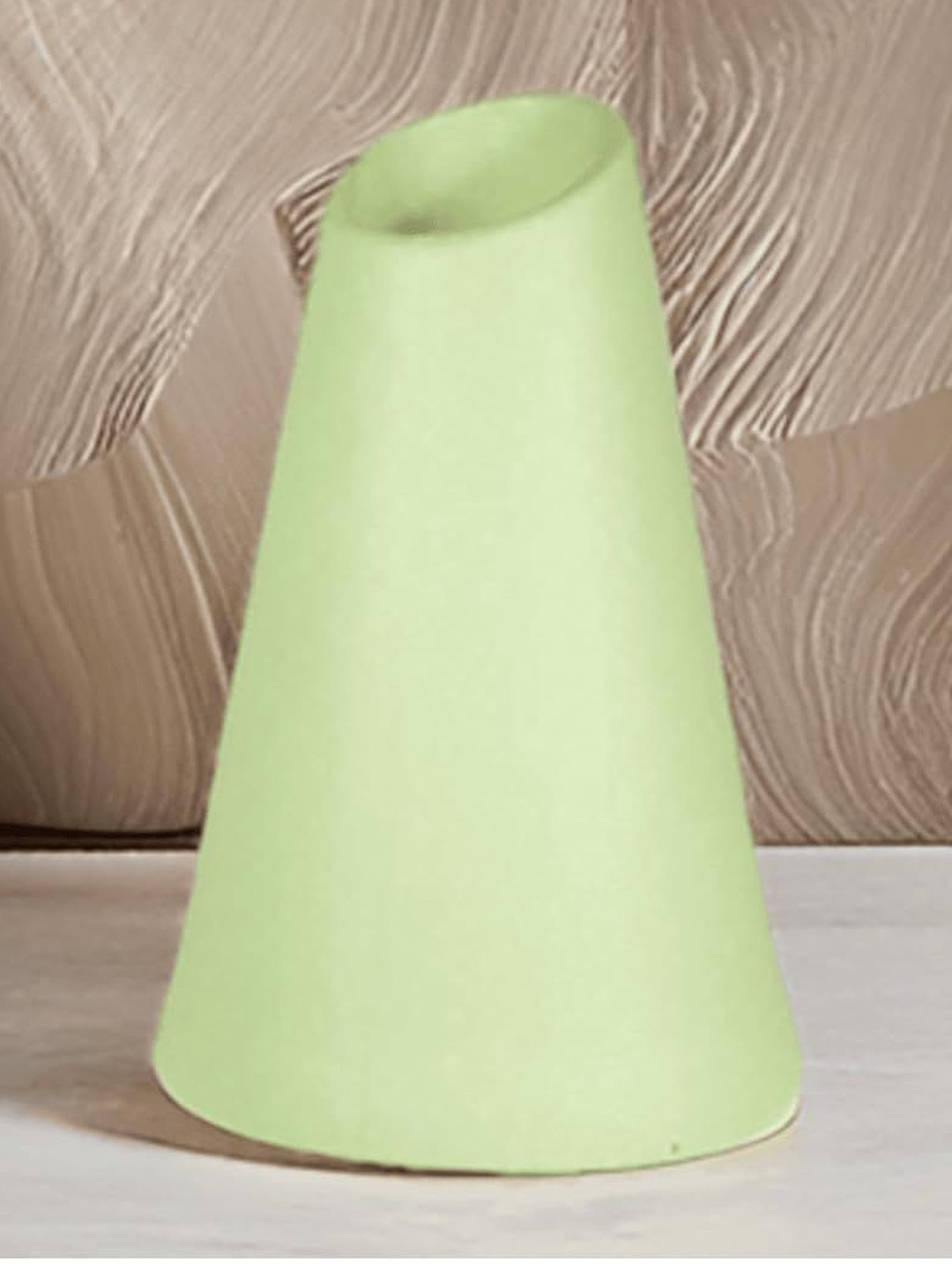 LASAKI Voltra Green Ceramic Flower Vase