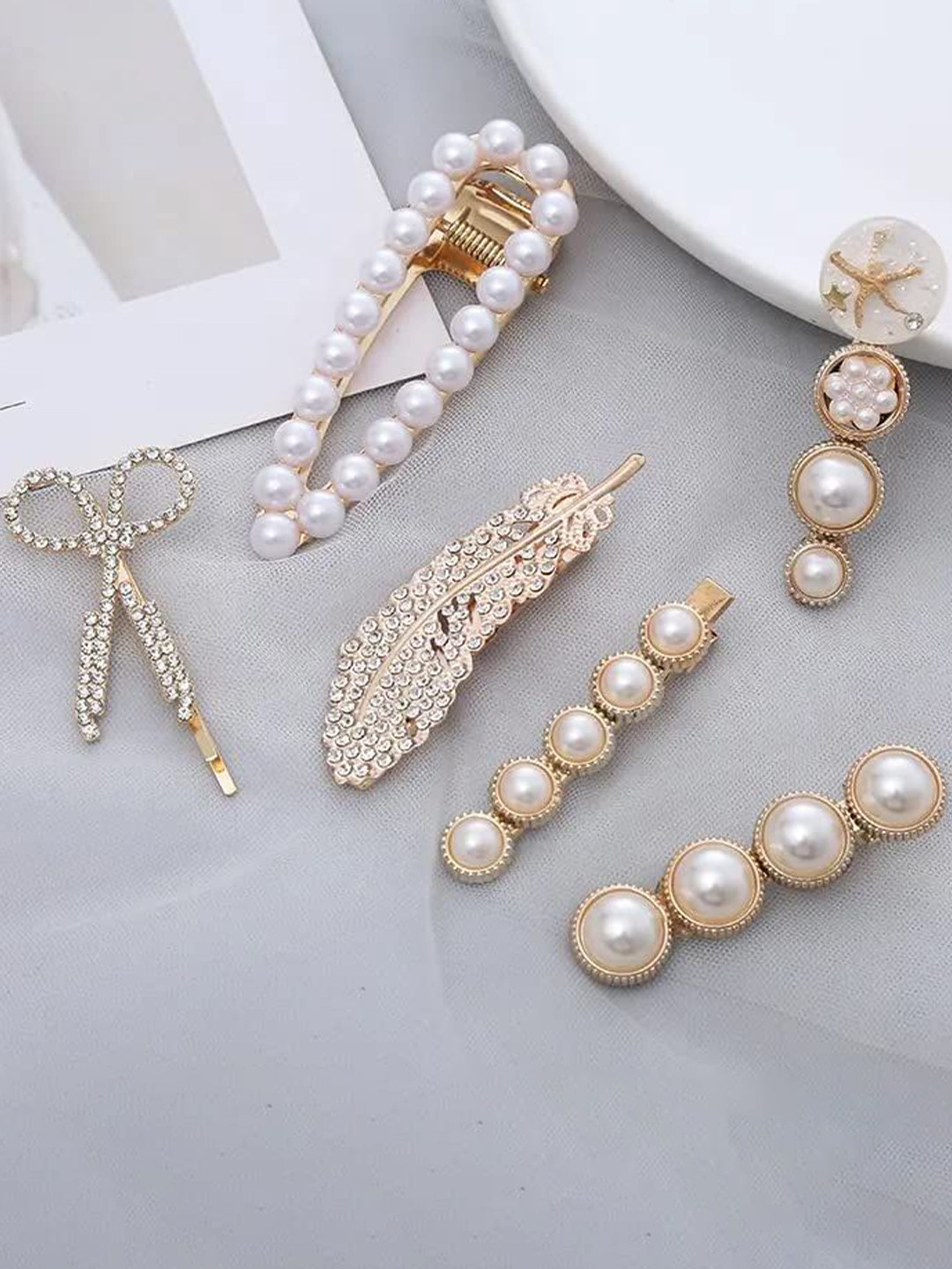 DOCTOR HEALTH SUPER SOFT Women Set of 6 Tic Tac Korean Hair Clips