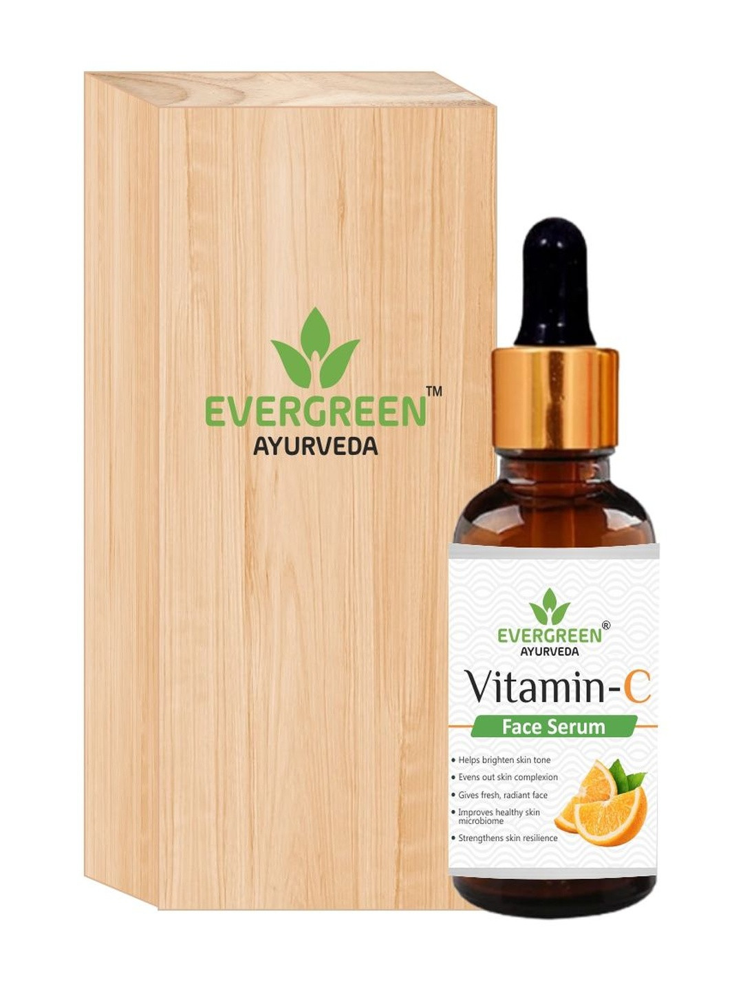 EVEGREEN AYURVEDA Vitamin C Face Serum For Hydration - 30 ml