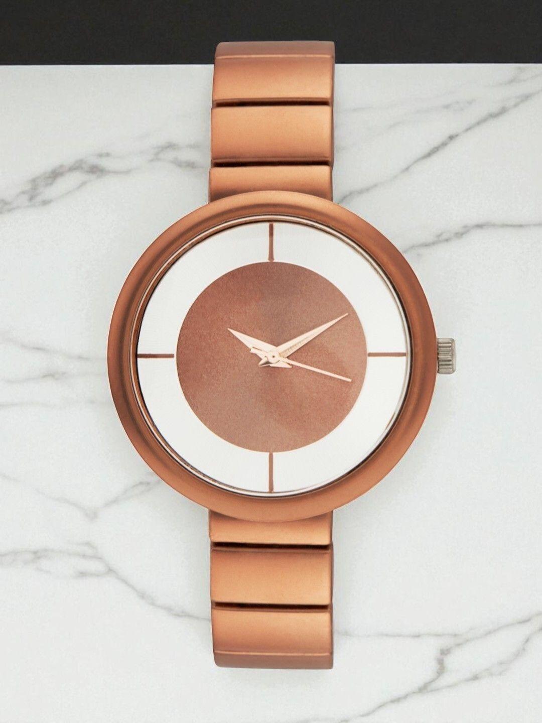 SZN Women Dial & Stainless Steel Straps Analogue Watch Mate BrownDLSZNS36201998