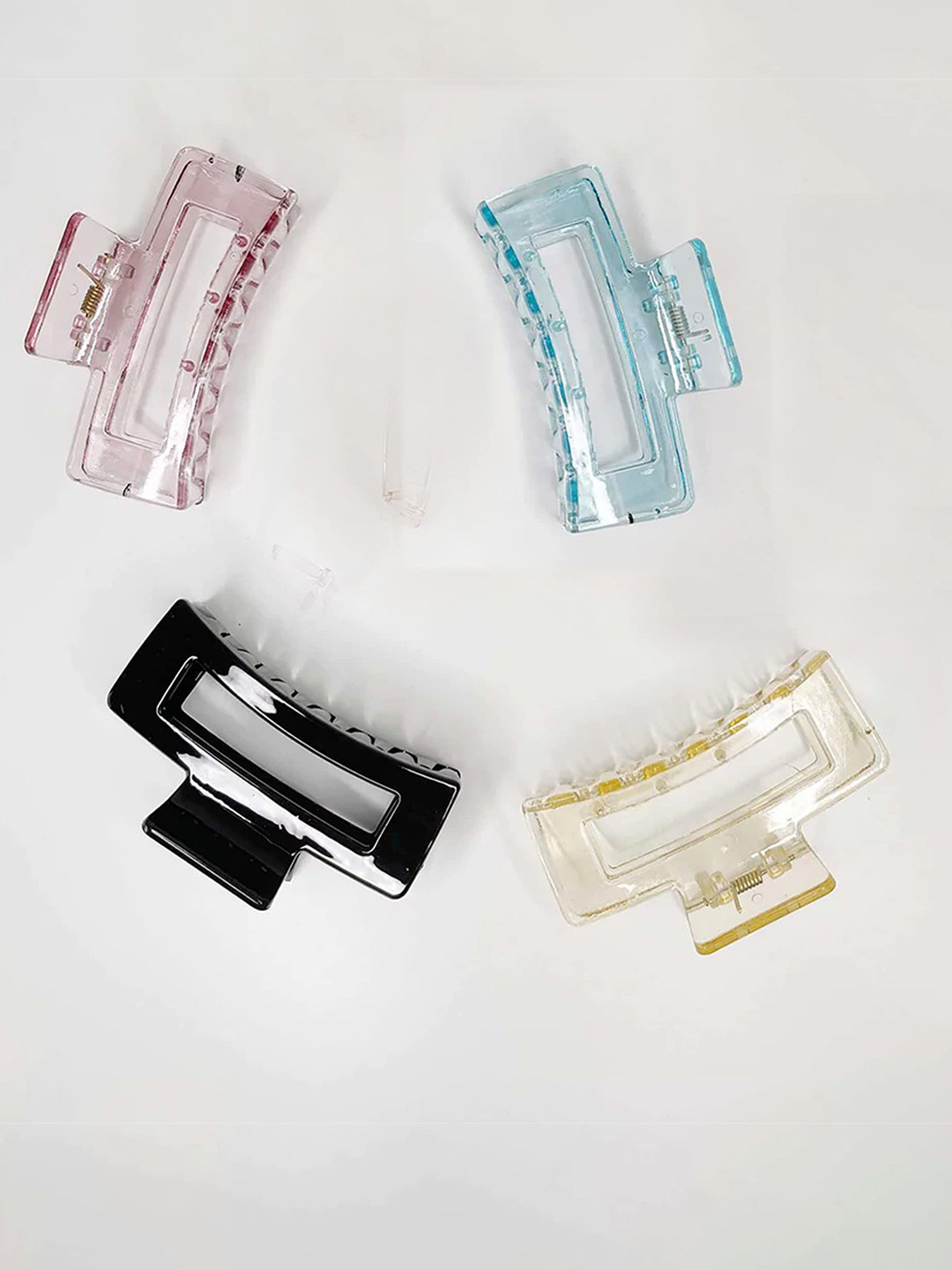 DOCTOR HEALTH SUPER SOFT Women Set of 4 Water Hair Clutchers Claw Clip