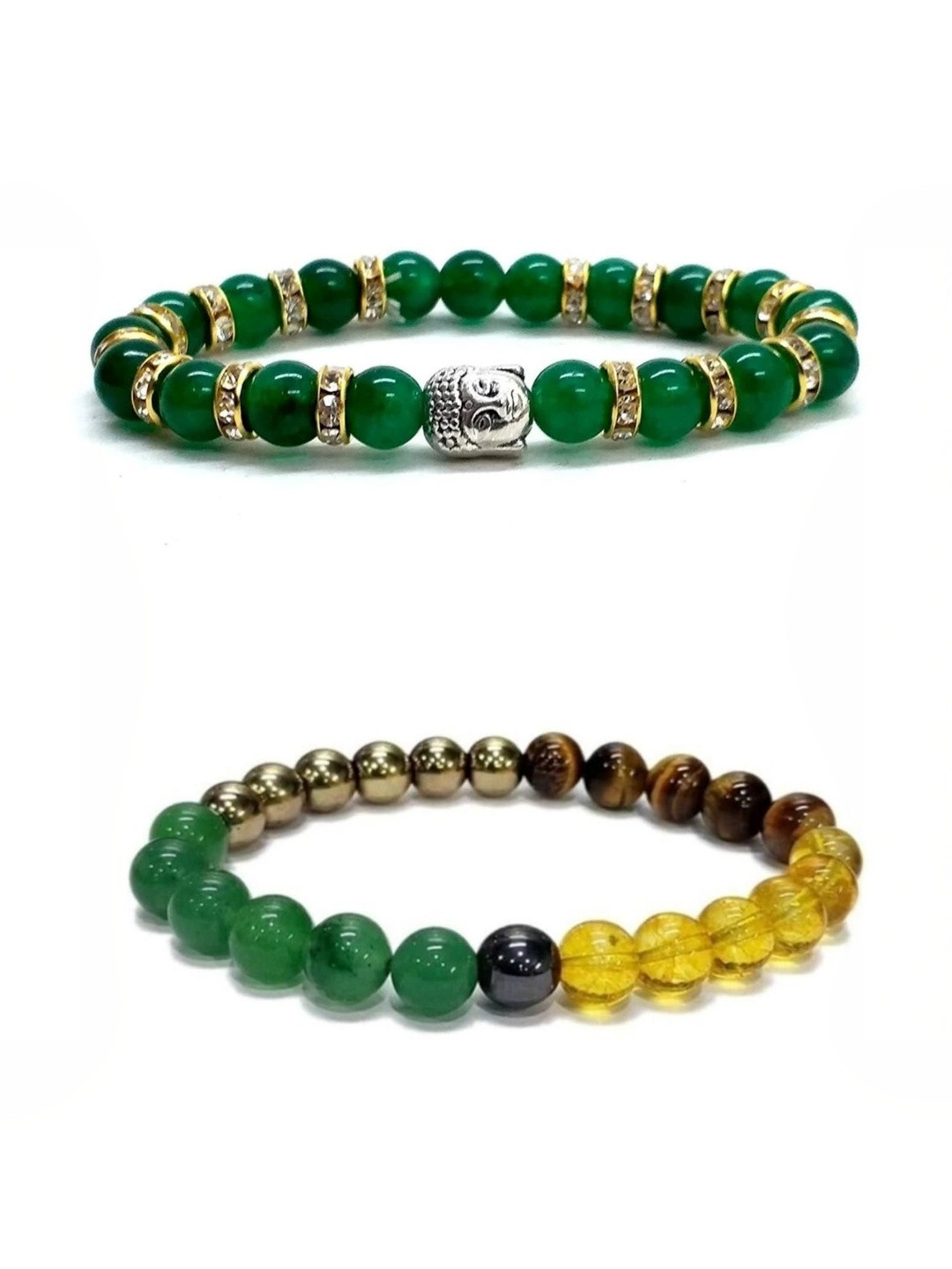Bilqis Women Set Of 2 Elasticated Slip-On Multi Protection Bracelet