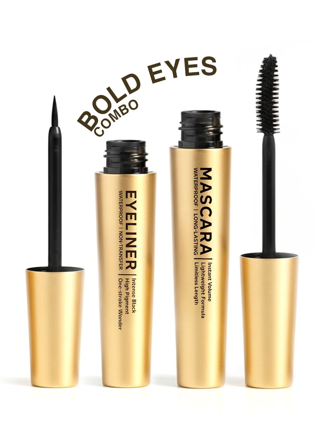 TEEN TEEN COSMETICS Set Of 2 Waterproof Eyeliner- 6 g-301 & Mascara-  g-302