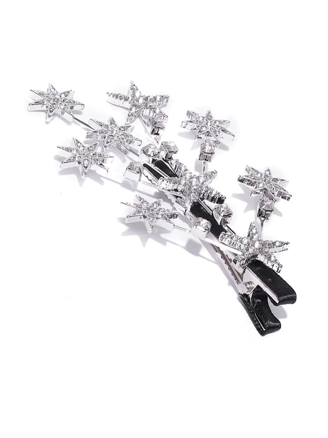 Lyphy Women Star Barrettes Five pointed Star Pin 1 Piece Alligator Hair Clip
