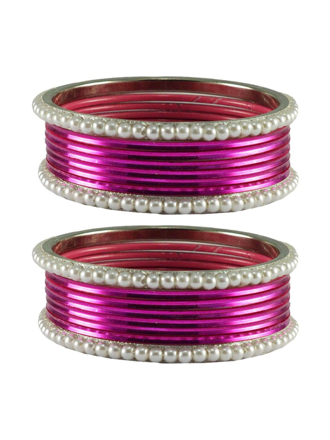 Vidhya Kangan Set Of 16 Gold-Plated Stone-Studded Bangles