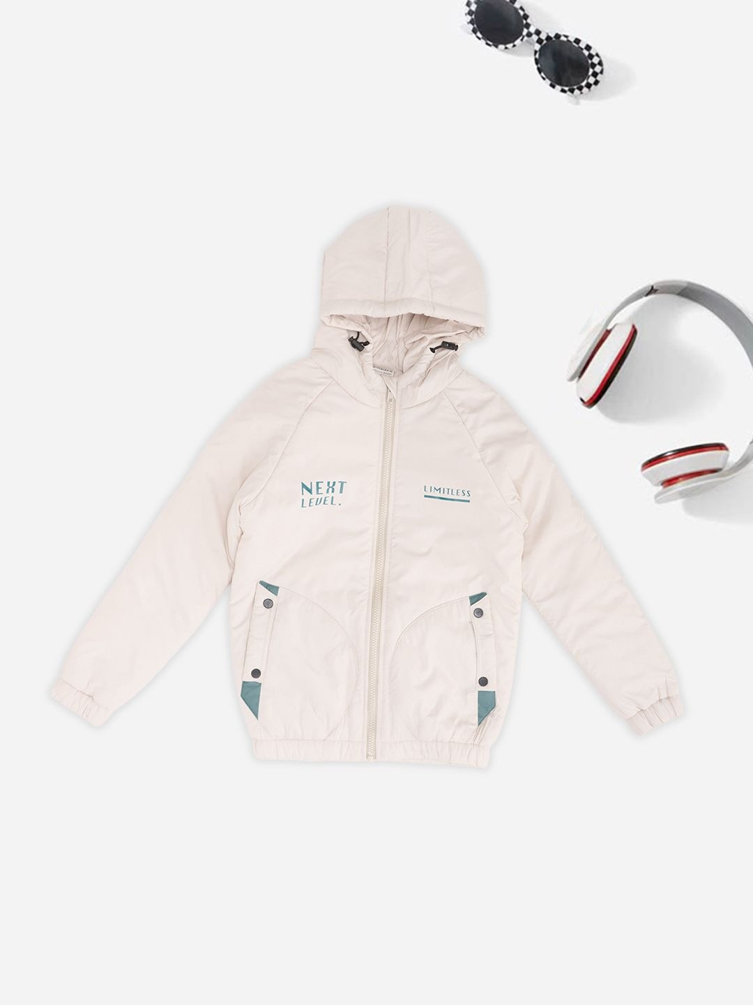 Pantaloons Junior Boys Typography Lightweight Puffer Jacket