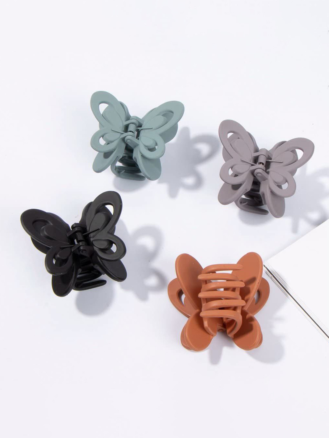 HANDBAG COLLECTION Women Set of 4  Mini Butterfly  Claw Clip