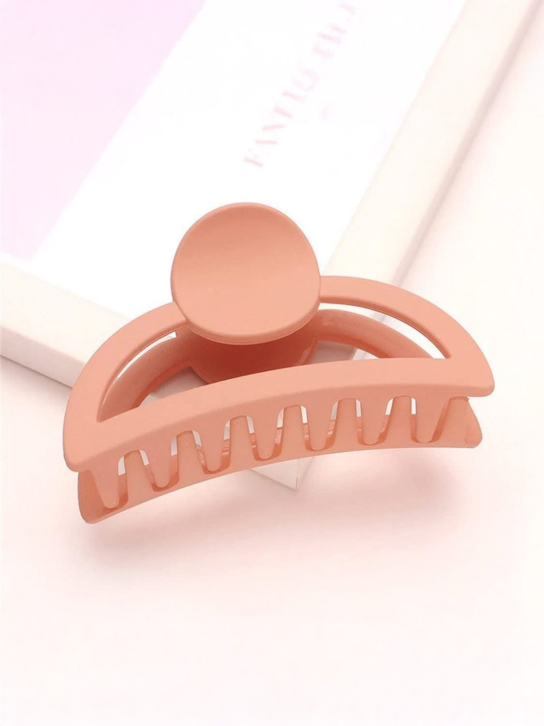 GOWRI TEX Women Set of 6 Half Moon Shape Matt Finished Hair Claw Clip