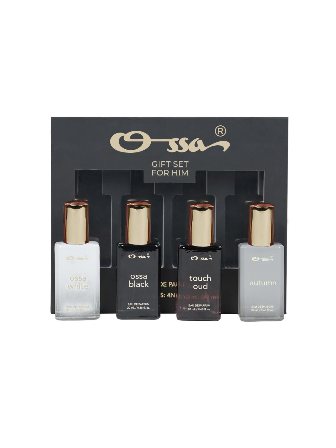 Ossa Set Of 4 Ossa White, Touch Oud & Autumn Long-Lasting Eau De Parfum - 20 ml Each
