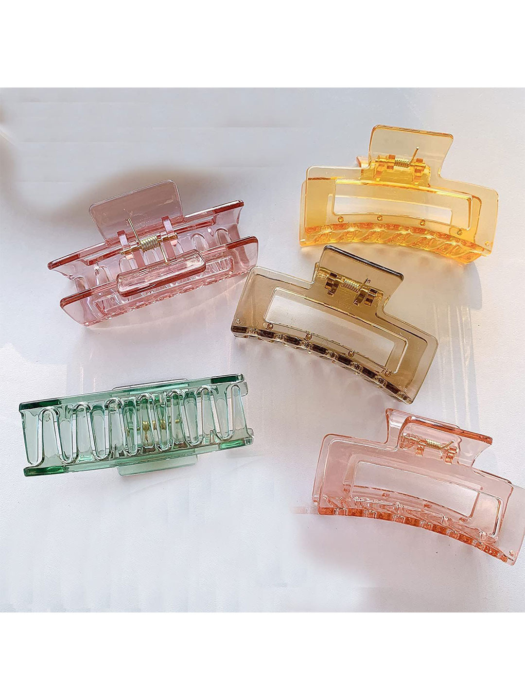 KHANBAGSTORE Women Set of 5 Water Claw Clip
