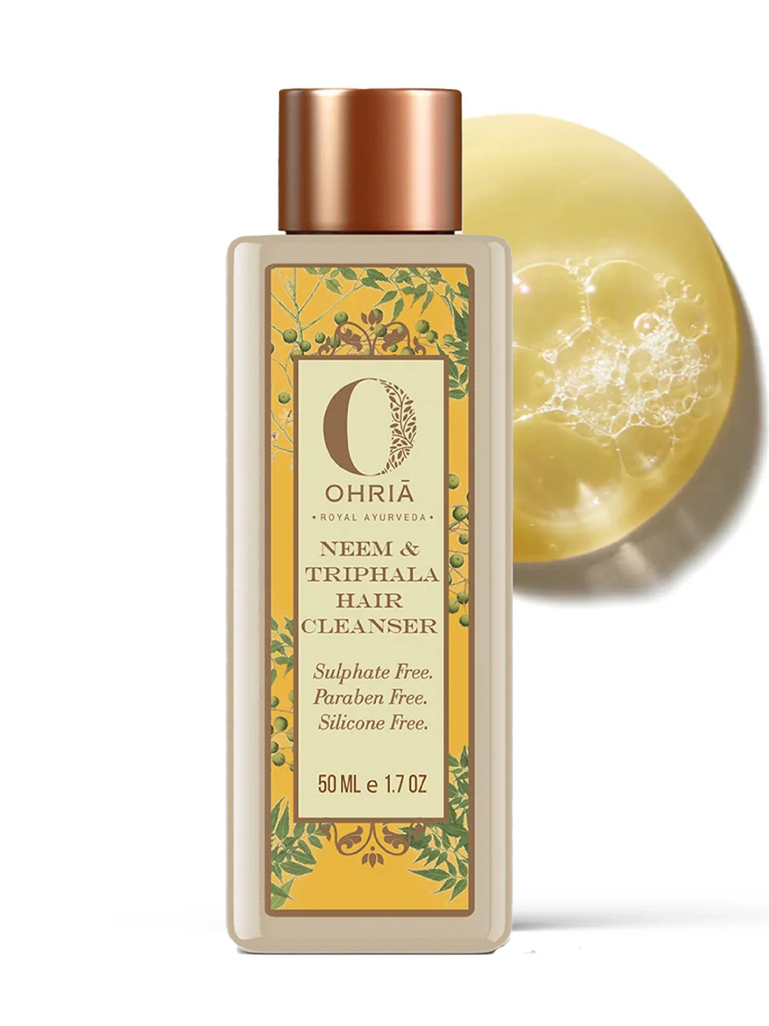 OHRIA AYURVEDA Neem & Triphala Unisex Hair Cleanser for Soothing Scalp 50ml