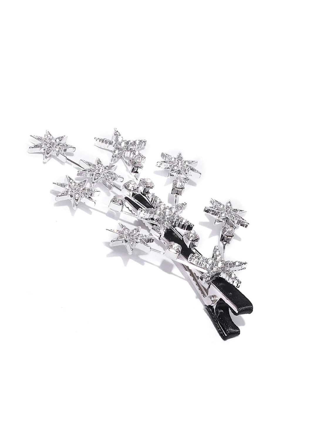 HANDBAG COLLECTION Women Set of 2 Star Stone Branches Shape Claw Clip