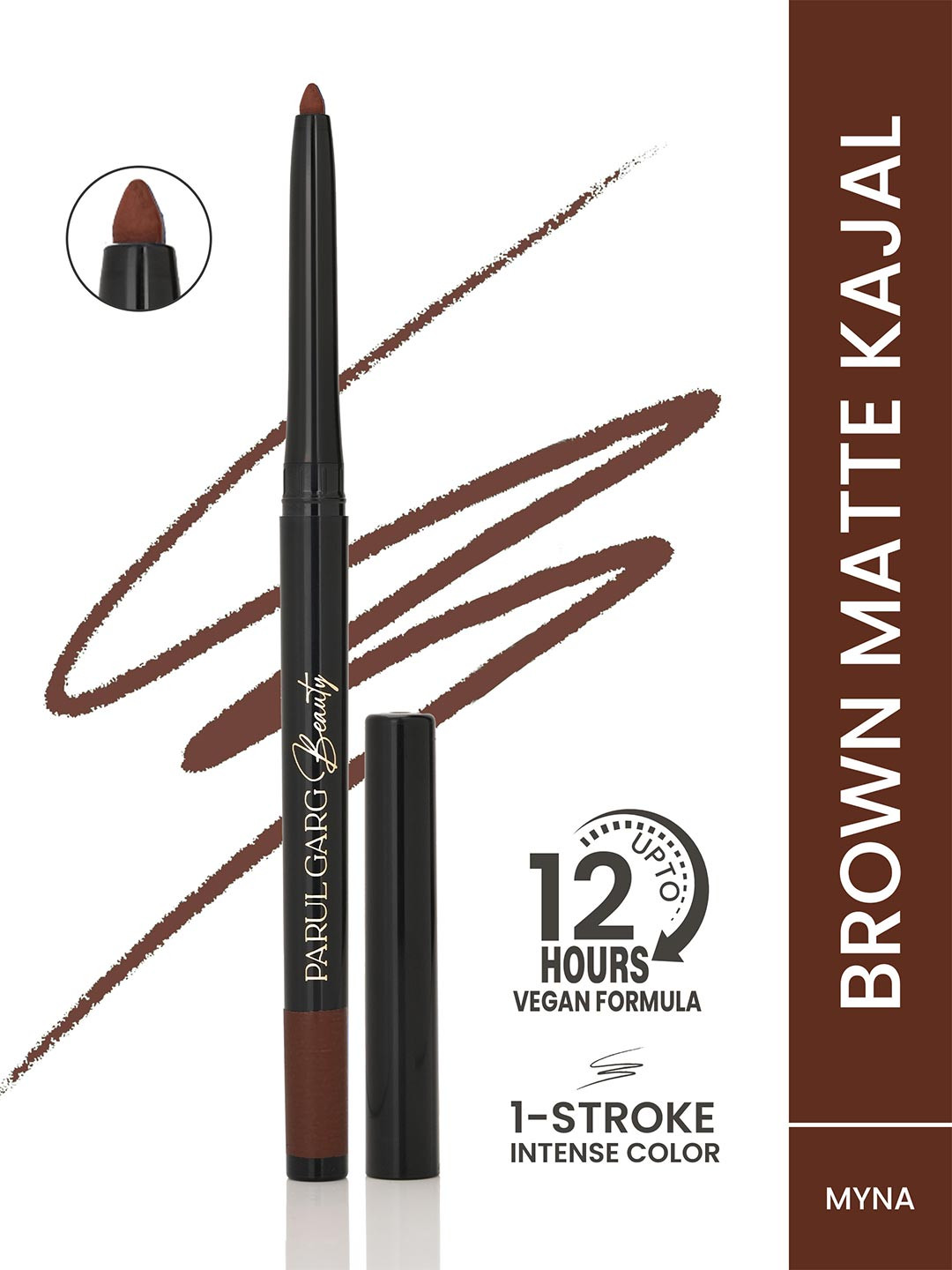 Parul Garg Beauty Matte Bold Define Kajal For Smooth & Easy Application - 0.3 g - Myna