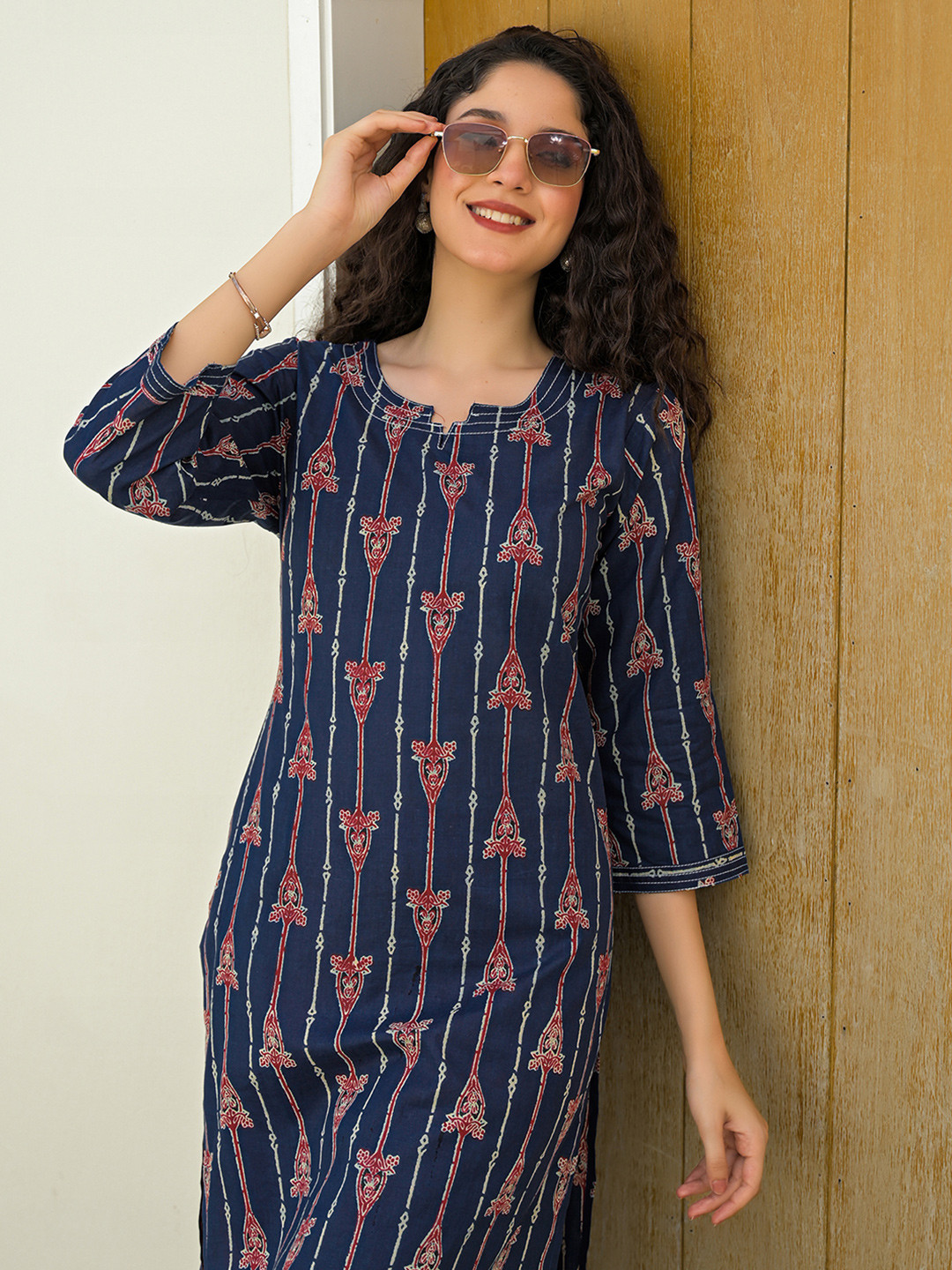 Skylee Pop Women Ethnic Motifs Printed Indie Prints Kurta