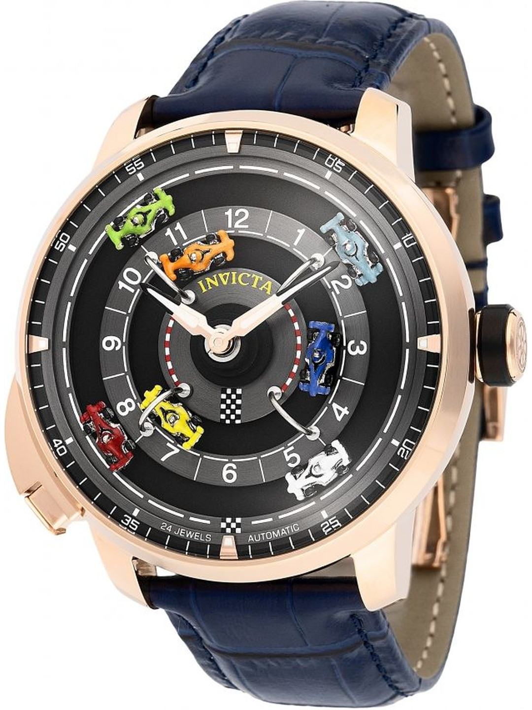 Invicta Men Dial & Leather Straps Analogue Automatic Watch 69135