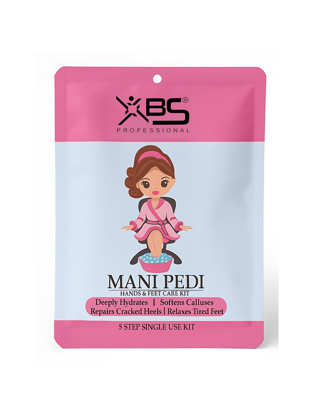 XBS Set Of 2 5 Steps Manicure & Pedicure Hands & Feet Care Kit - 75 ml Each
