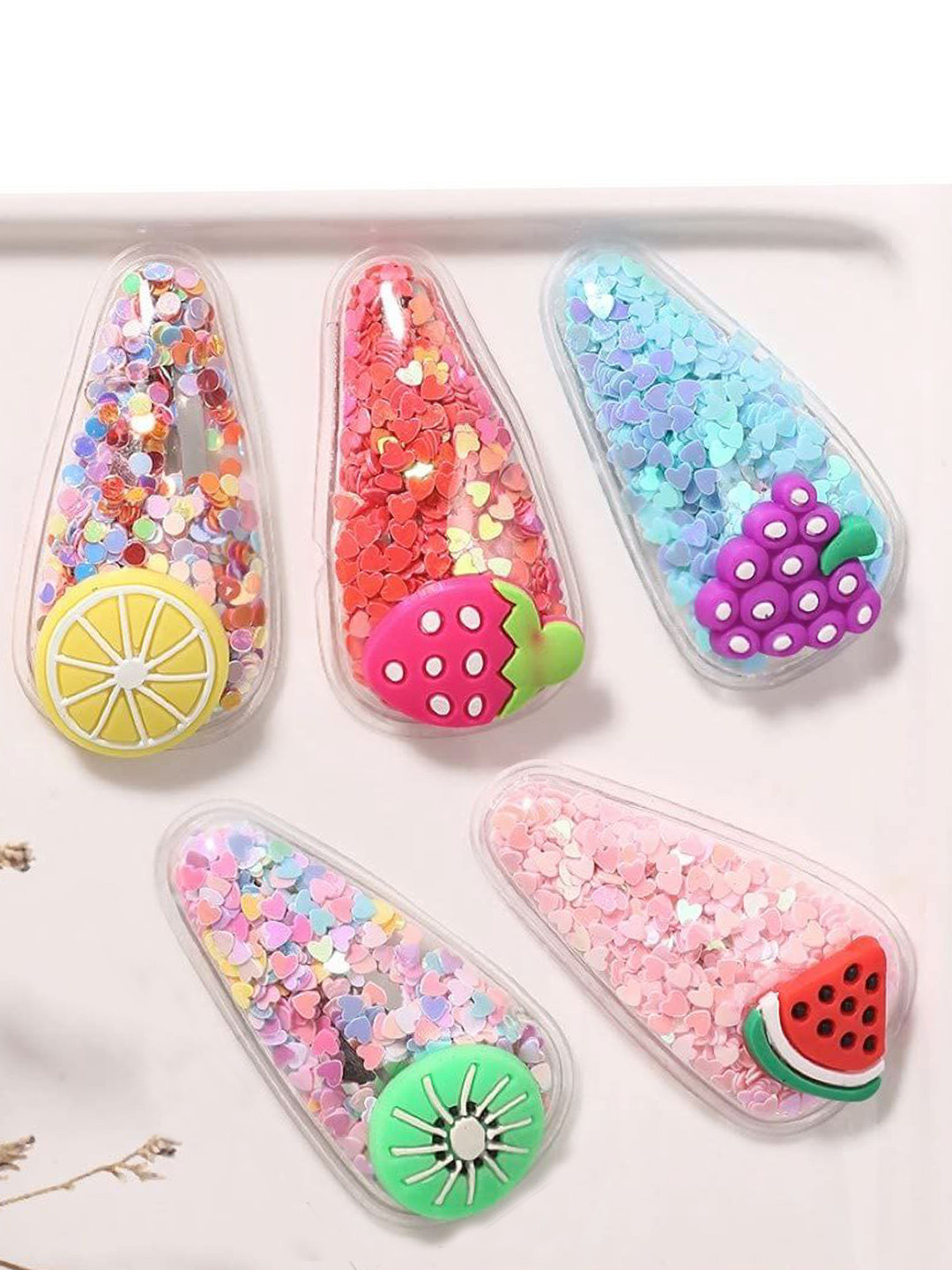 Watch junction Women Set of 5 Tic Tac Hair Clip