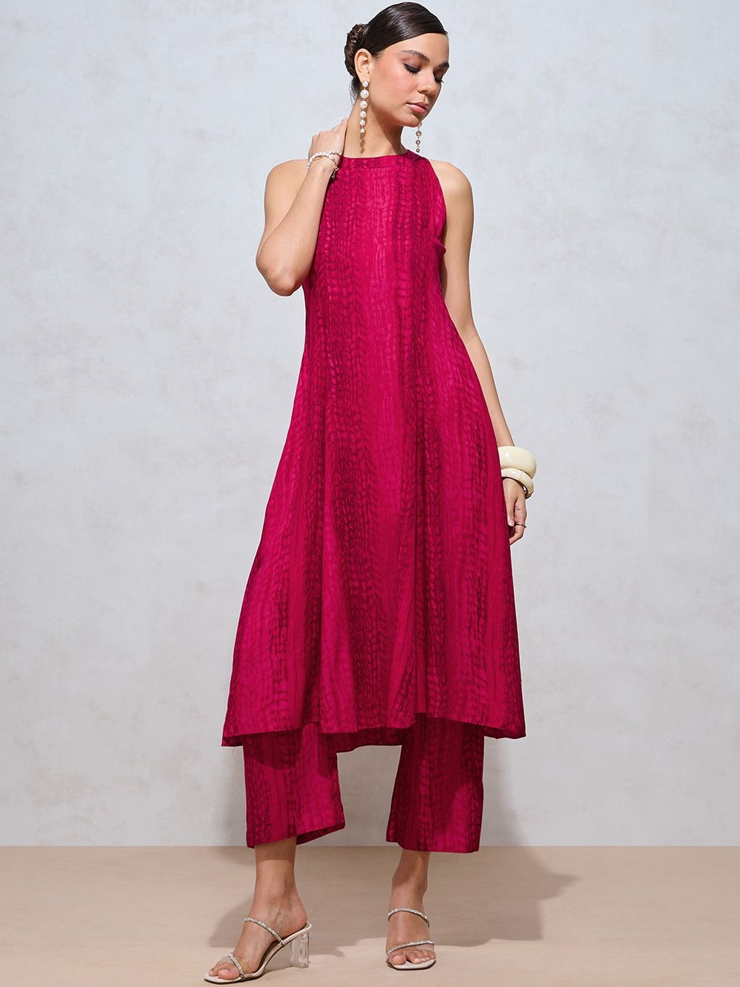 FLOWERVELLY Women Printed Pure Cotton Kurta with Pyjamas