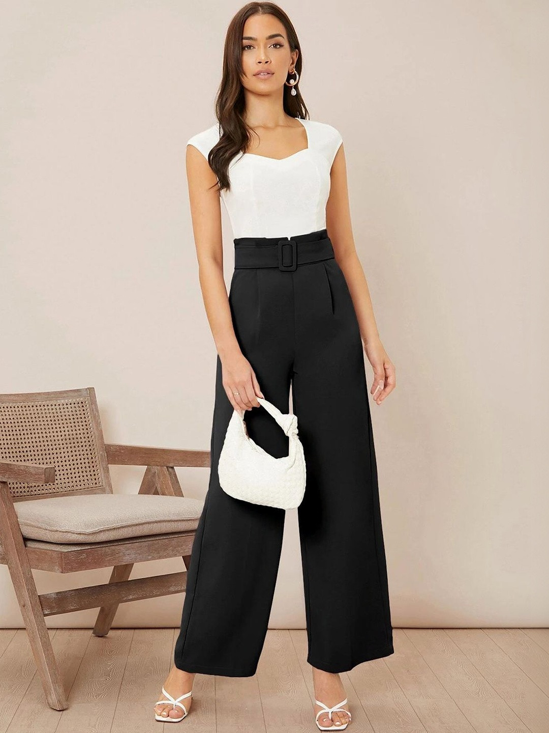 NOWI Women High-Rise Easy Wash Trousers
