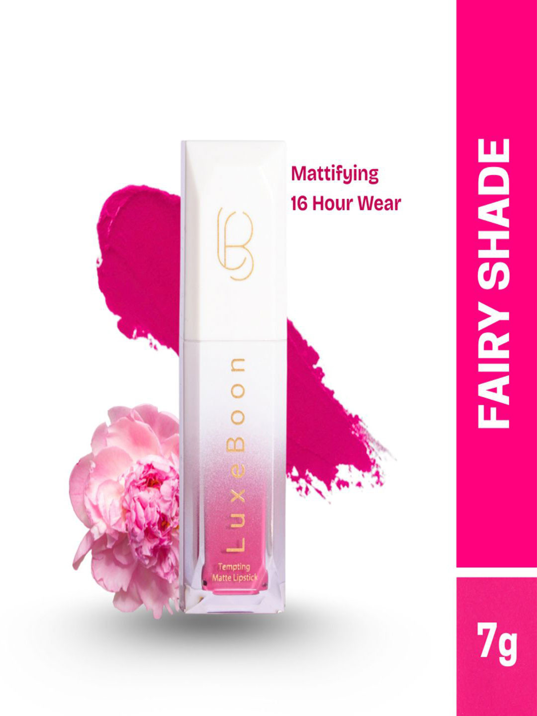 LUXEBOON Tempting Non Transfer Long Lasting Non-Sticky Matte Lipstick - 7 ml - Fairy