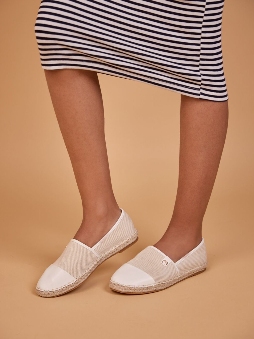 CAI Women Canvas Cream Espadrilles