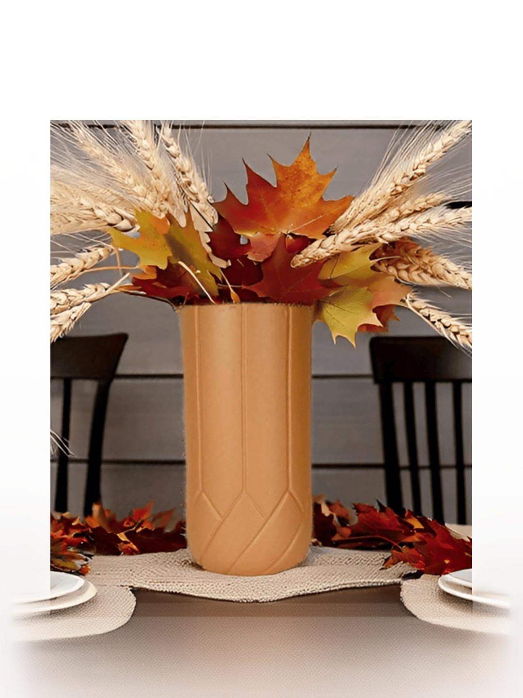 LASAKI Vexa Textured Ceramic Flower Vase