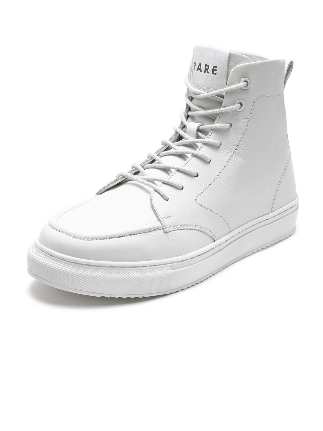 RARE RABBIT Men Leather Sneakers with Lace-Up Closure