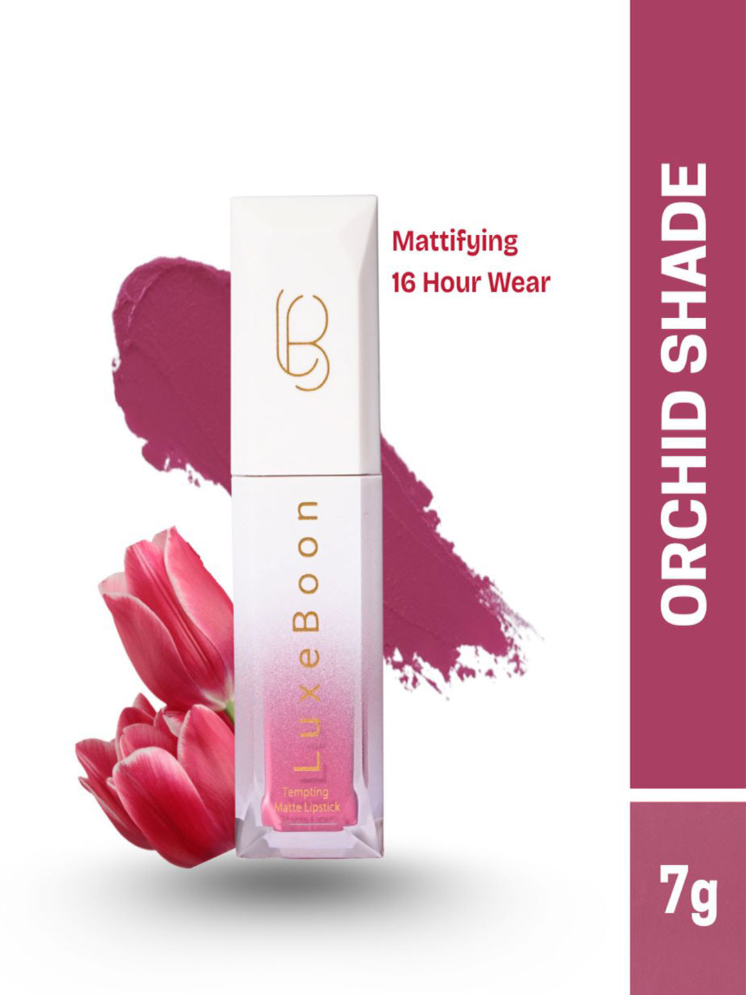 LUXEBOON Tempting & Transfer-Proof Non-Sticky Matte Liquid Lipstick - 7 ml - Orchid