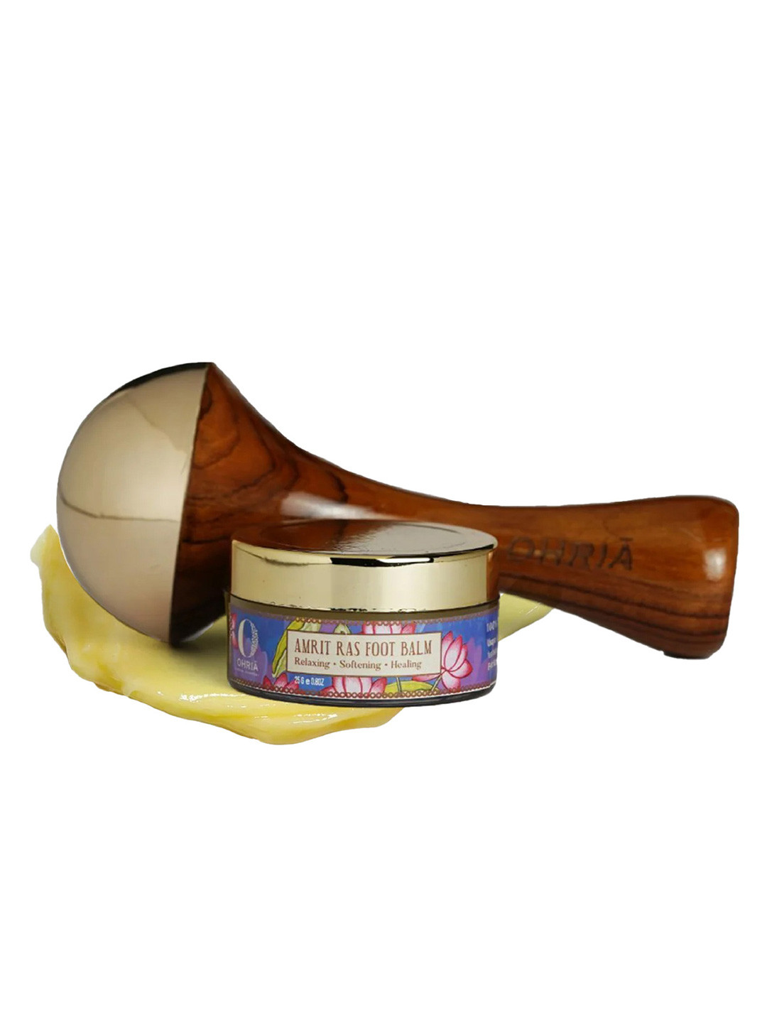 OHRIA AYURVEDA Foot Massage Ritual - Kansa Wand & Amrit Ras Balm